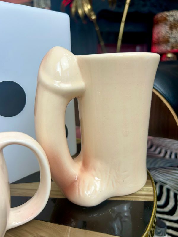 1980’s Naughty Novelty Ceramic Drinking Vessels ‘Big Pecker’
