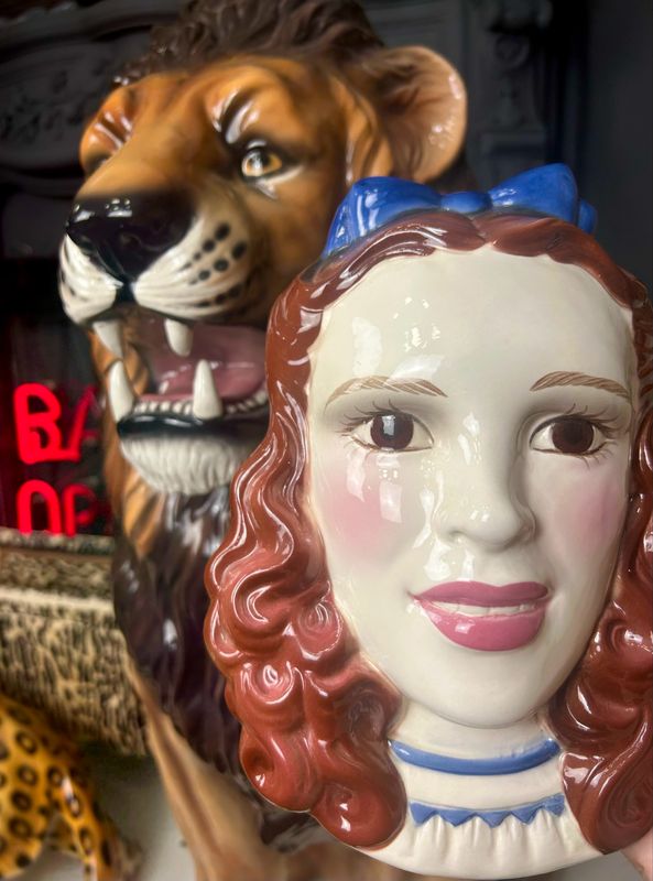 1990’s Dorothy Wizard of Oz Clay Art Wall Mask 10”