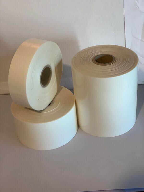 Gloss clear polyester - continuous 75mmx40metres on 25mm core