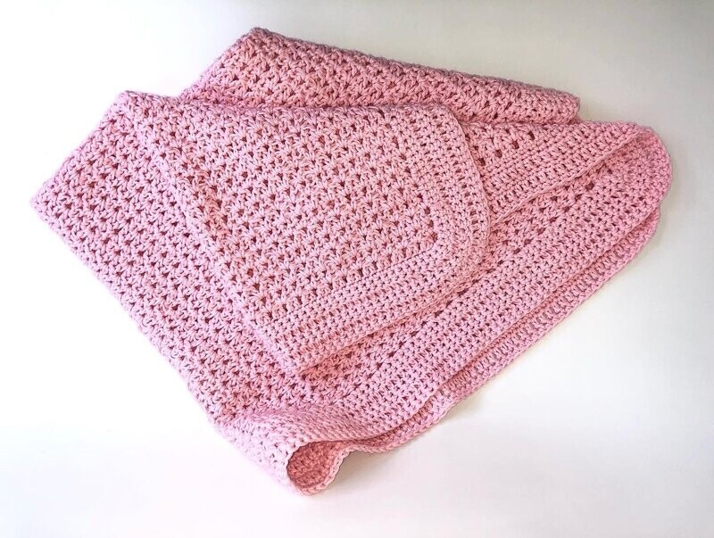 Wiegdekentje roze
