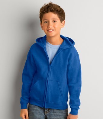 (W) Children's Zip Hooded Sweatshirt (Gildan)