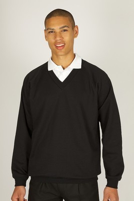 Sweatshirt - V-Neck Black