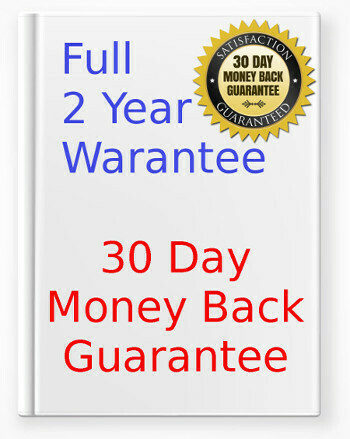 30 Day Money-Back Guarantee and 2 year warrantee