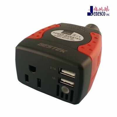 Car Power Inverter DC 12V to 110V AC Car Converter Power Adapter Plug in Outlet for Ozone Generator, Laptop, Tablet, Small Electronics, Road Trip