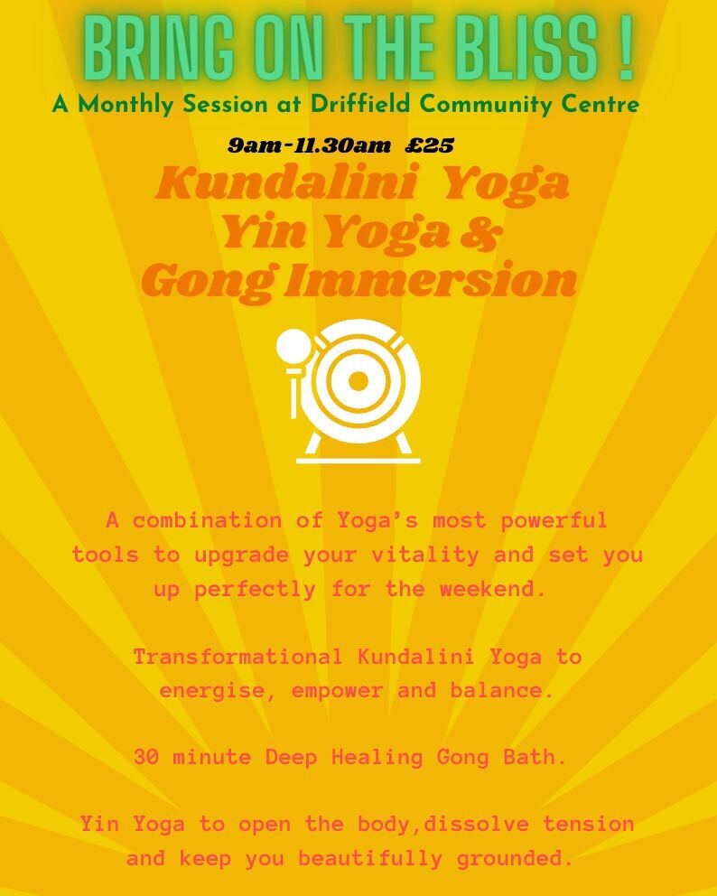 Kundalini Yoga, Yin Yoga, and Gong Immersion, IN-PERSON, Sat 3 Dec 2022