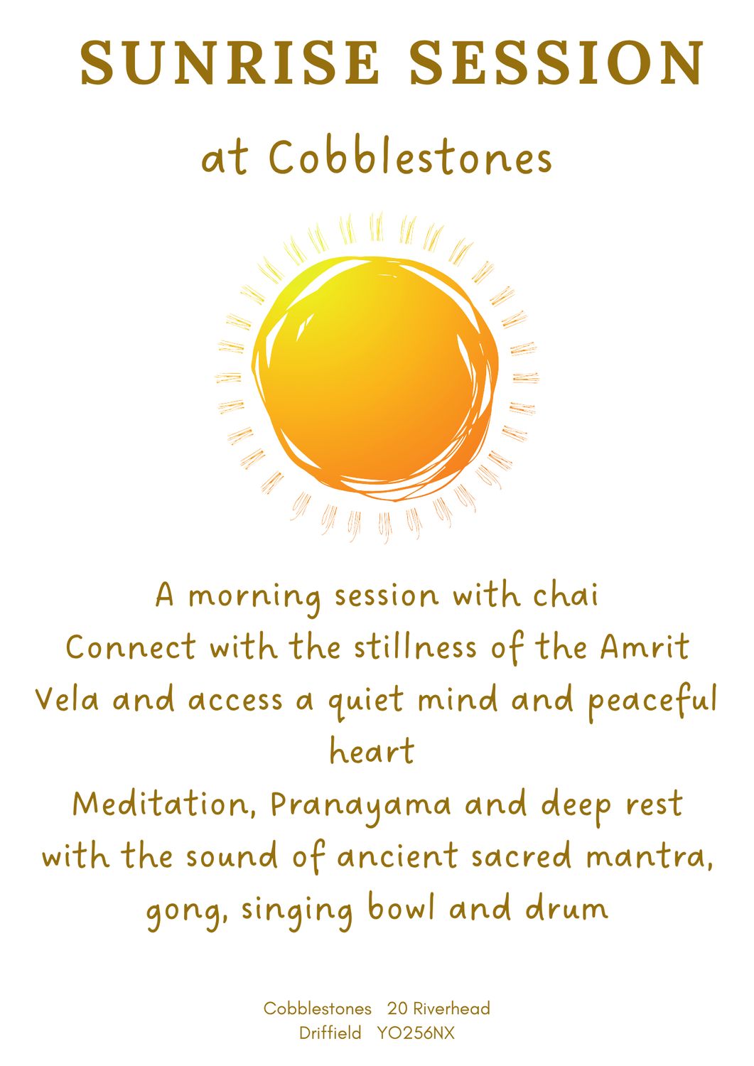 Sunrise Session, Wed 5 Nov 2025