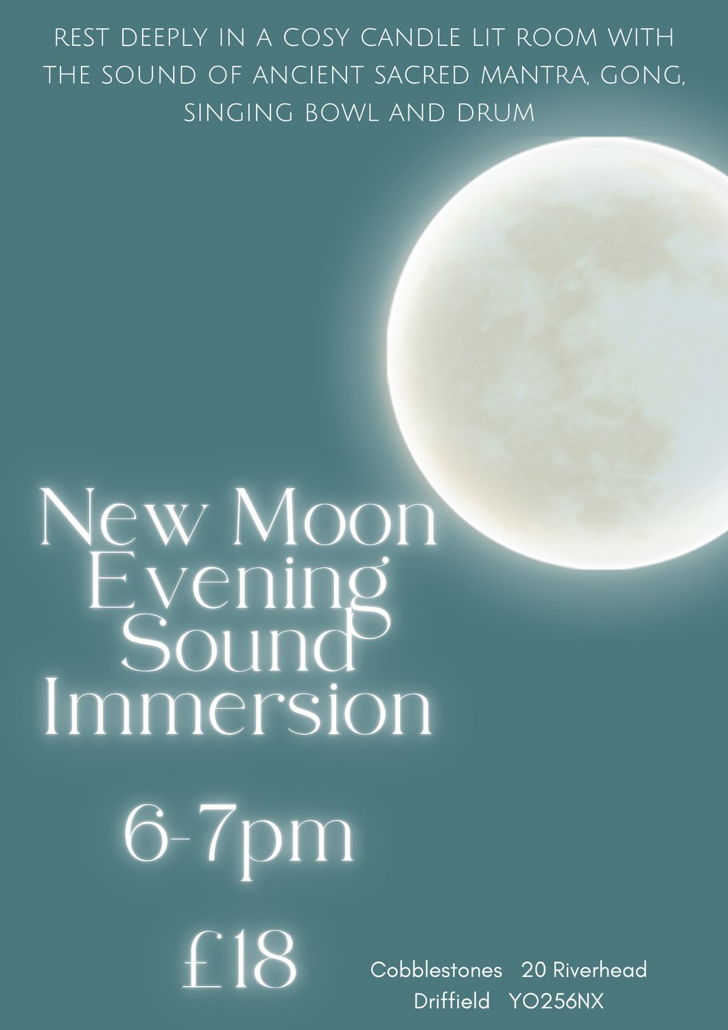 New Moon Evening Sound Immersion, Thu 20 Nov 2025