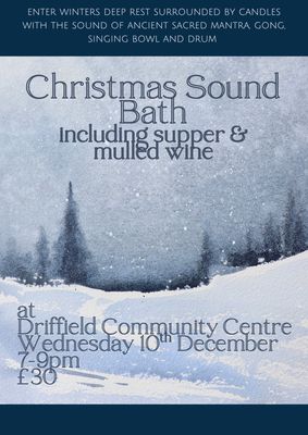 Christmas Sound Bath, Wed 10 Dec 2025