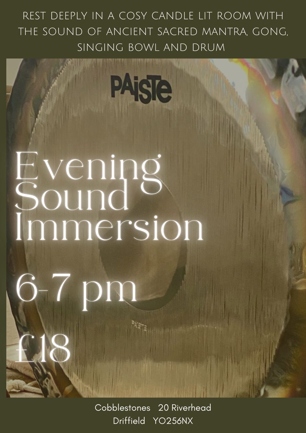 Evening Sound Immersion, Fri 30 Jan 2026