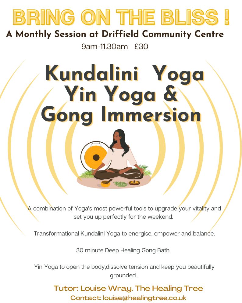 Kundalini Yoga, Yin Yoga, and Gong Immersion, IN-PERSON, Sat 3 Oct 2026