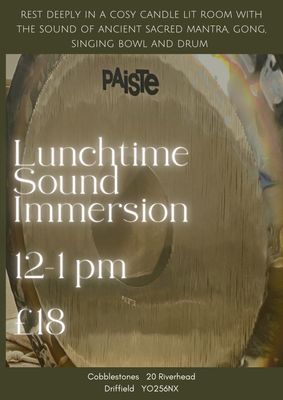 Lunchtime Sound Immersion, Thu 26 Mar 2026