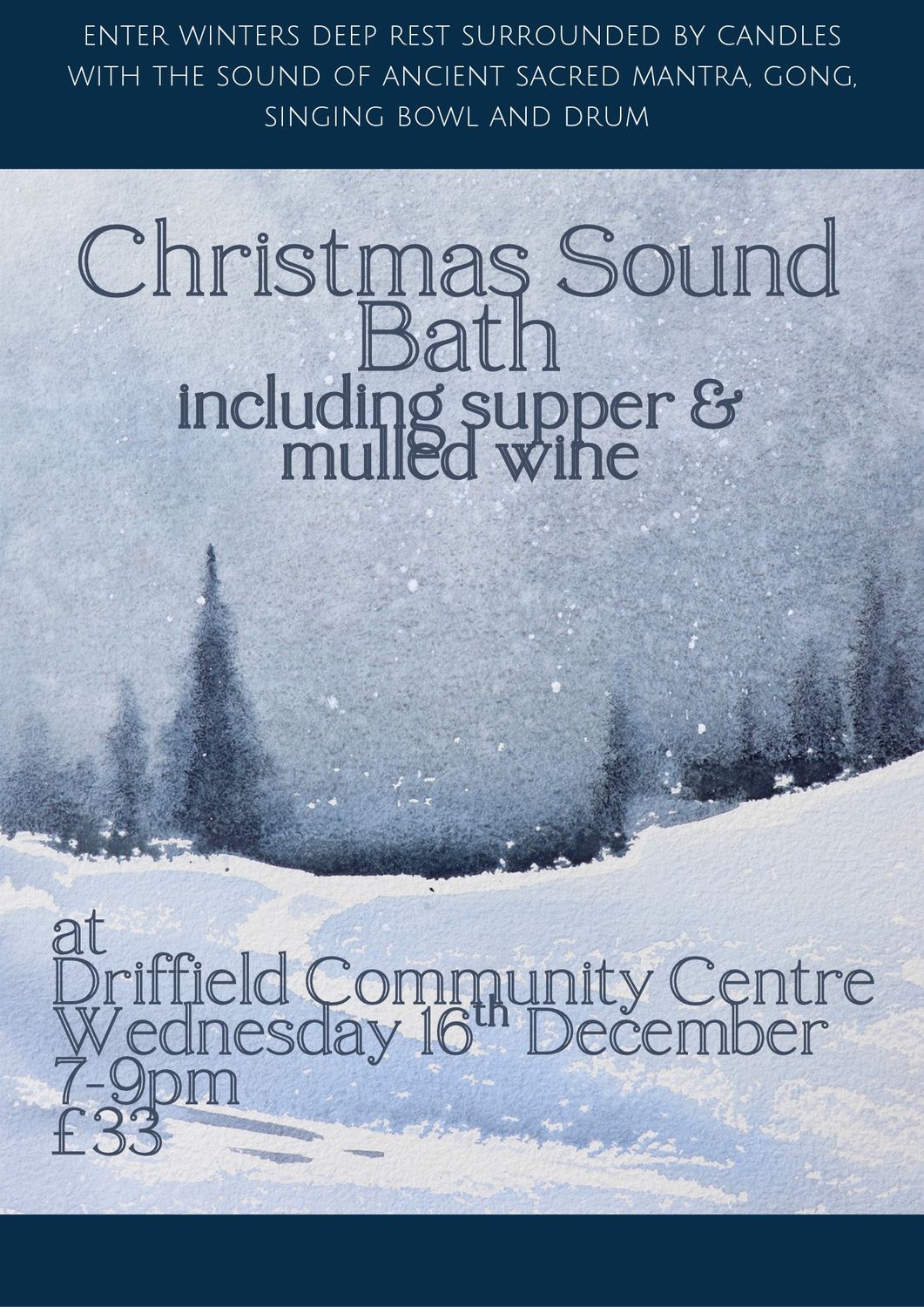 Christmas Sound Bath, Wed 16 Dec 2026