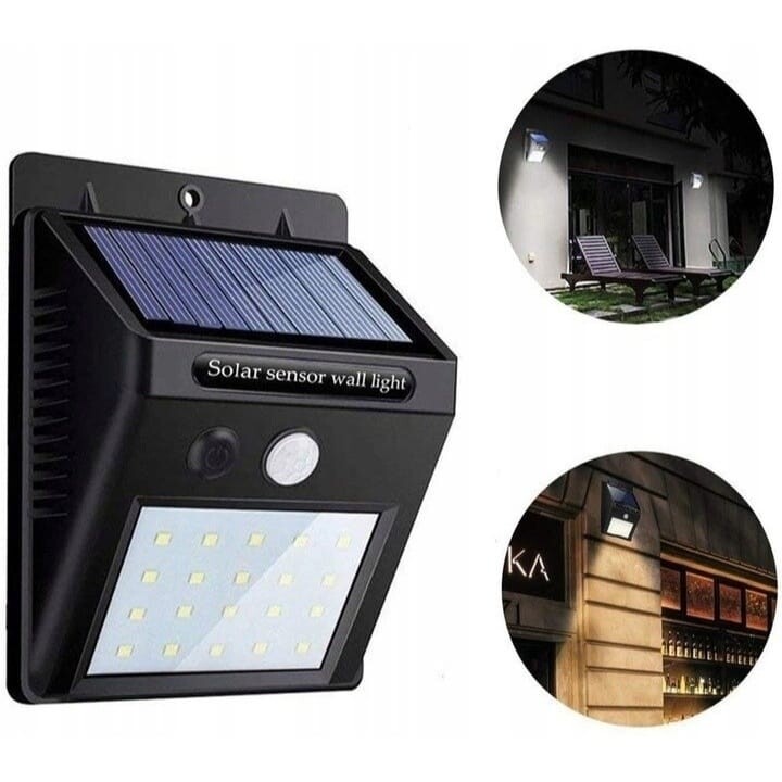 Solar motion wall light