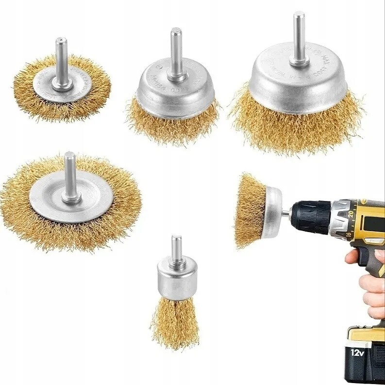 Drill wire brushes