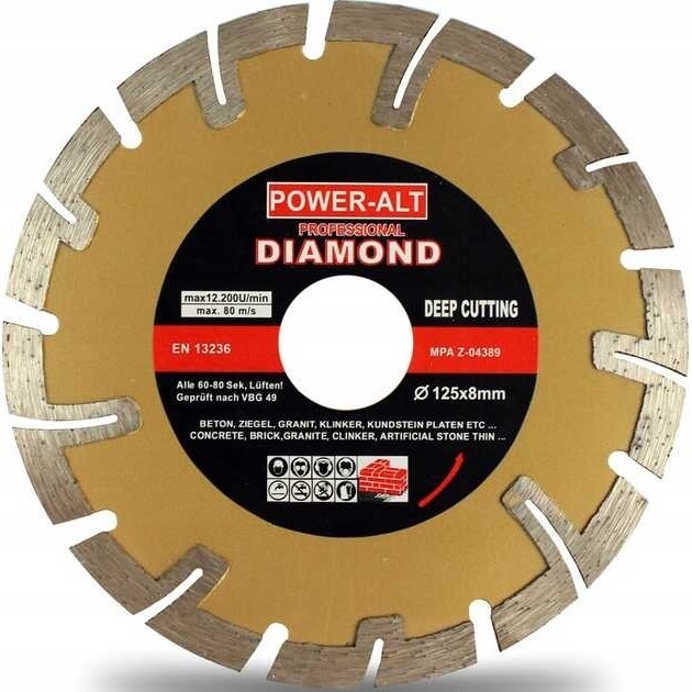 Diamond deep cutting disc 125mm angle grinder