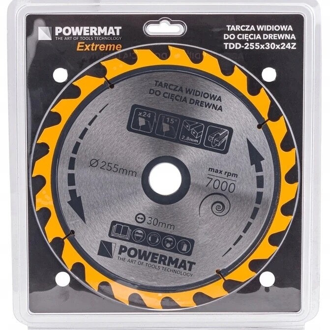 Wood cutting disc 255mm 24T 