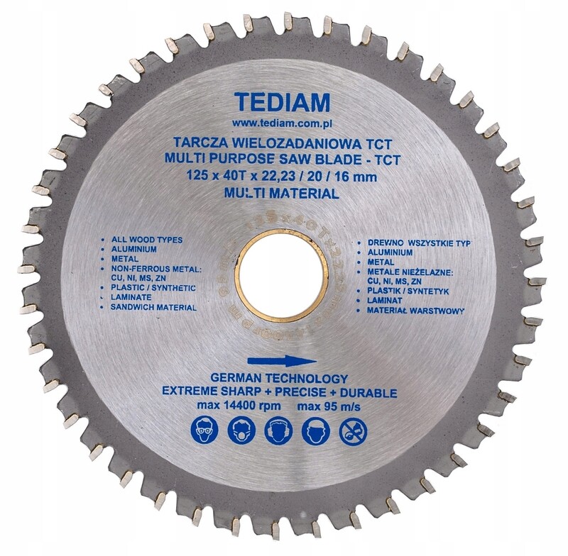 Multi use cutting disc 125mm angle grinder 