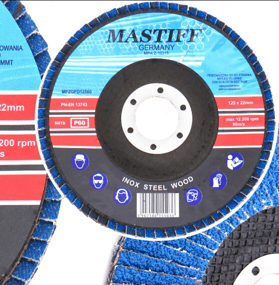 Flap disc for grinding stainless steel 