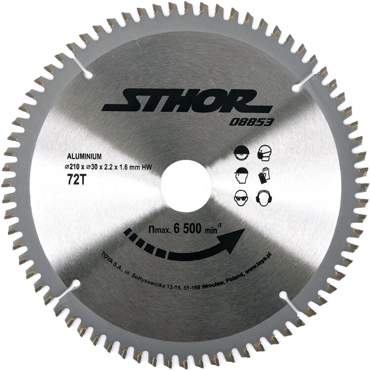 Aluminium cutting disc 210mm