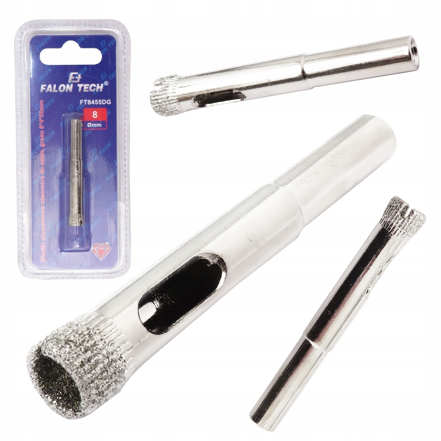 Diamond crawn drill bit 8mm