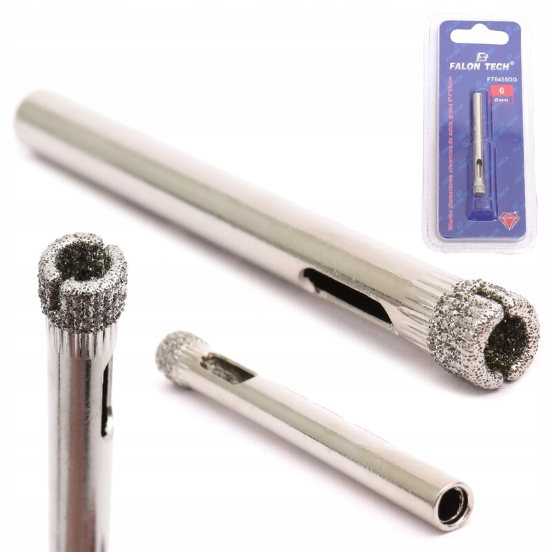 Diamond crawn drill bit 6mm
