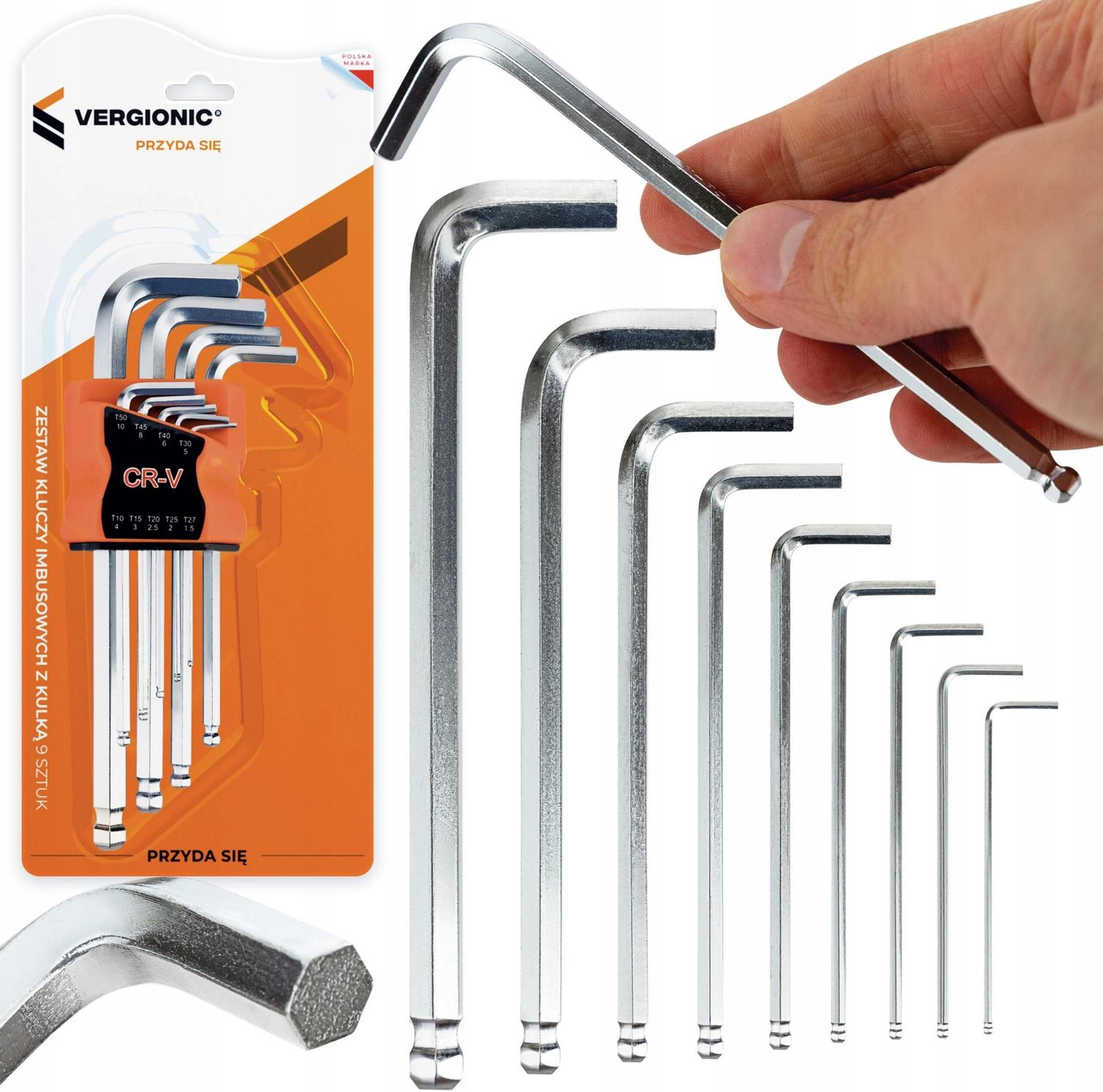 Set of allen keys 1.5-10mm