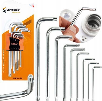 Set of torx keys T10-T50