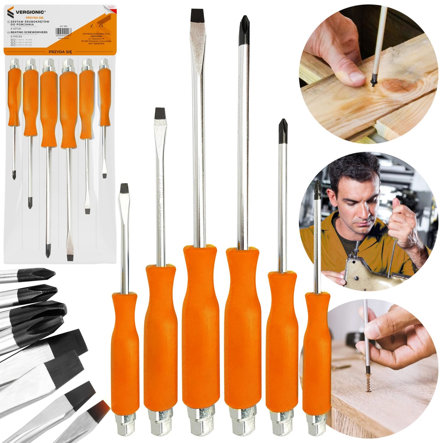 Beating screwdrivers 6pcs