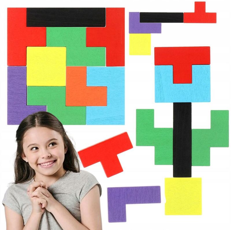 Tetris wooden puzzle game