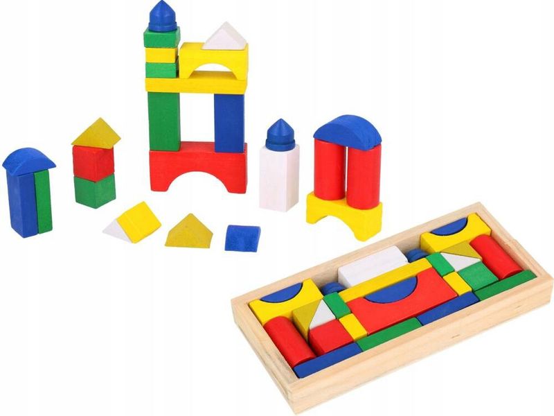 Wooden puzzle blocks