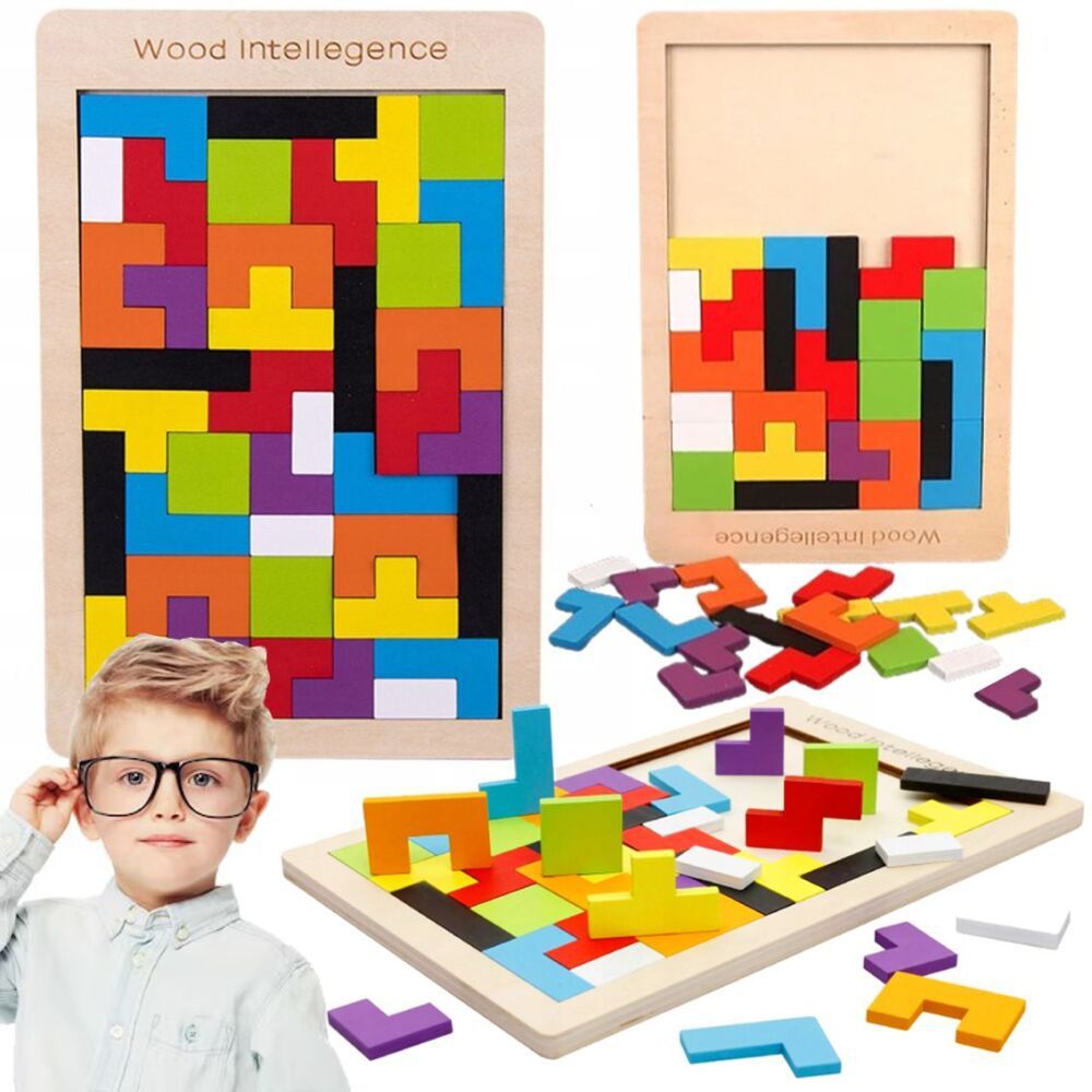 XL Tetris wooden puzzle game