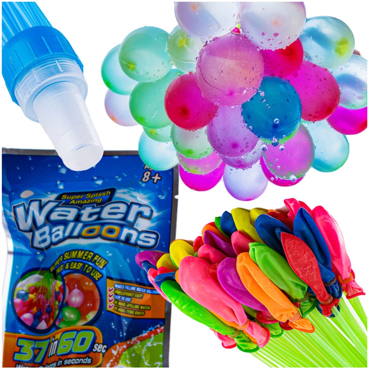 Water balloons 37 in 1 min