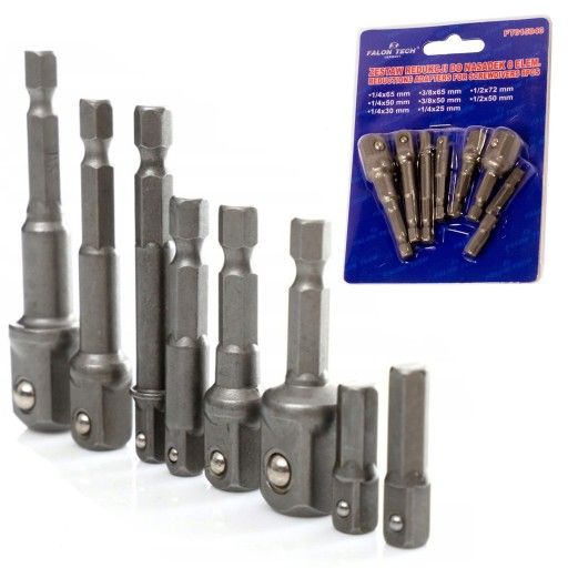 Reductions adapters for screwdrivers 8pcs