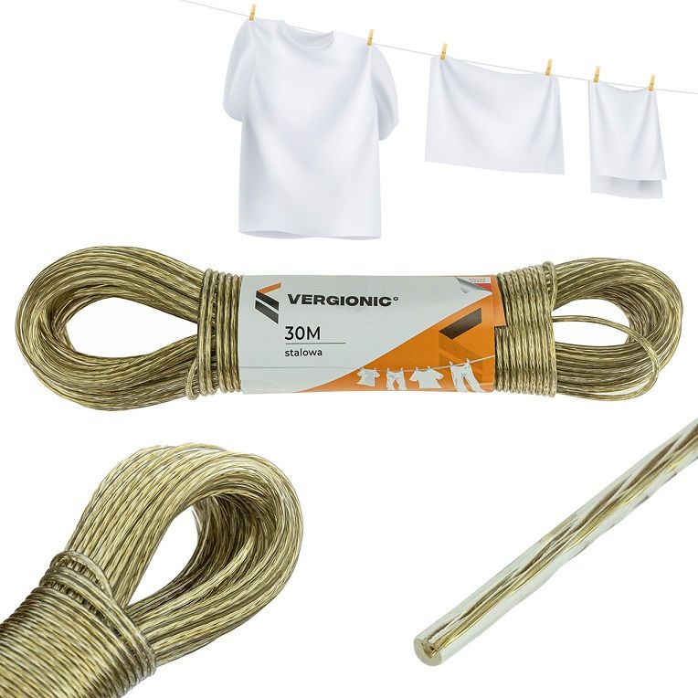 Steel clothesline 30m