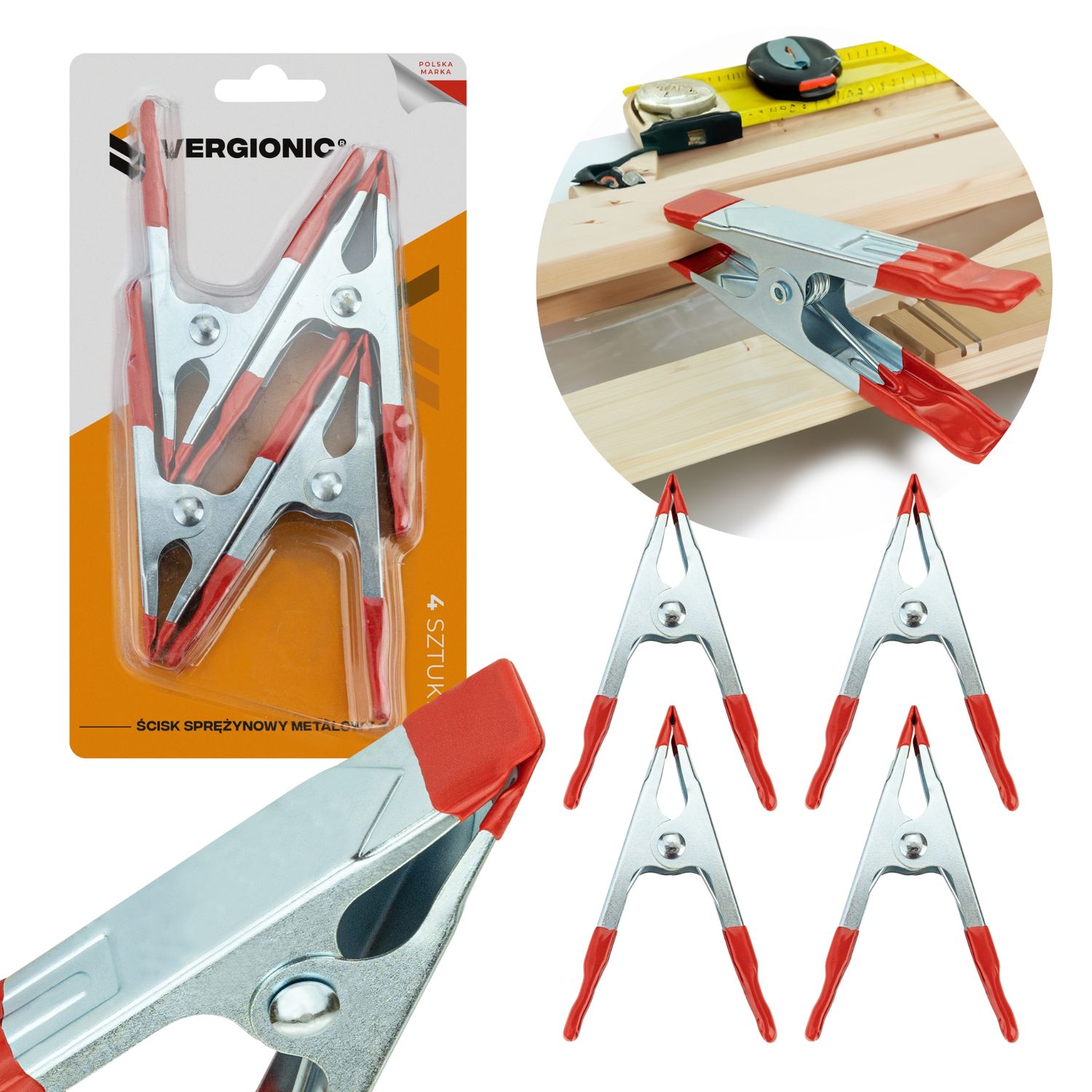 4&quot; metal spring clamp