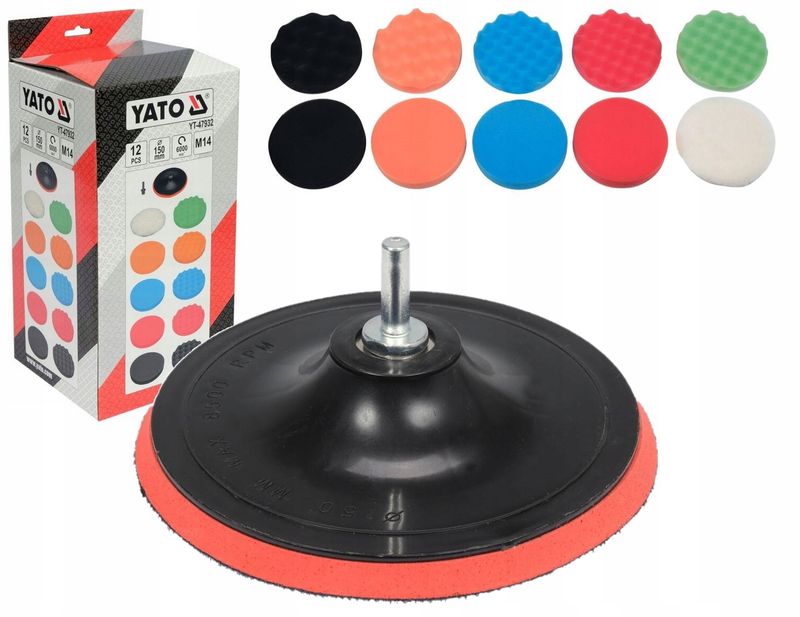 Cleaning and polishing pads 150mm 12pcs