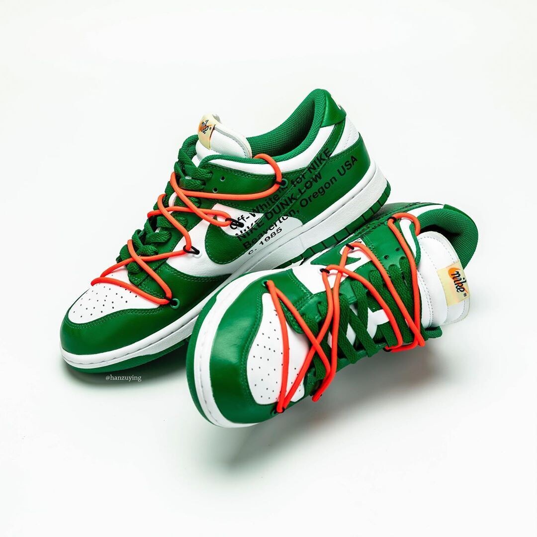 Nike dunk low x offwhite-pine green