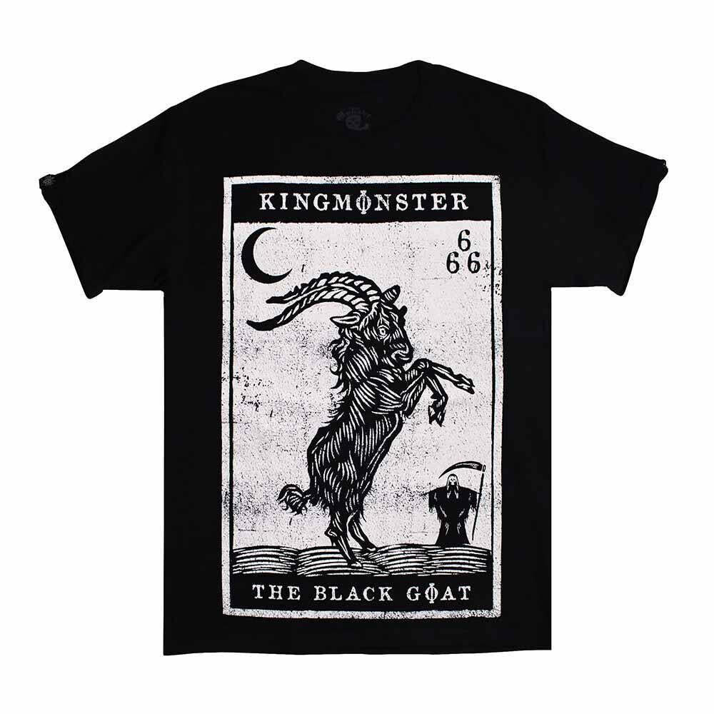 T-shirt Black Goat King Monster Unisex