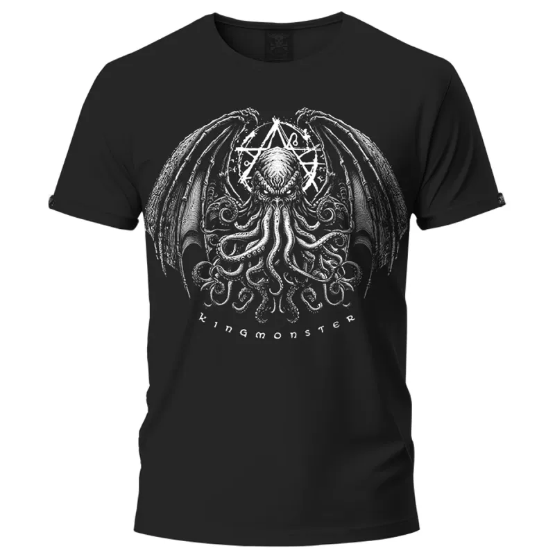 T-shirt Evil Cthulhu KingMonster  Glow in the dark