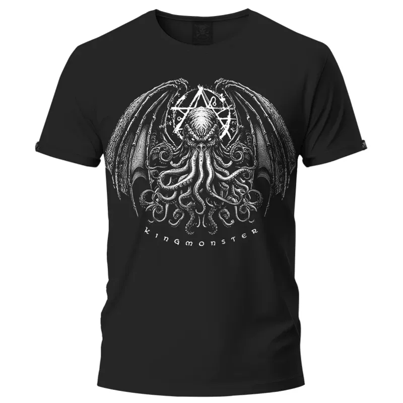 T-shirt Evil Cthulhu KingMonster  Glow in the dark