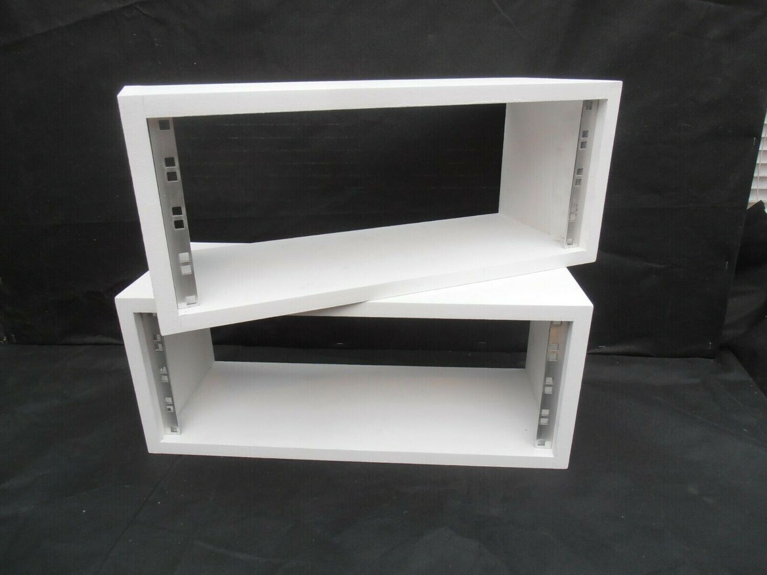 2 X 200mm deep 19" inch Monitor Speaker Stand Rack Cabinet Recording Studio Furniture