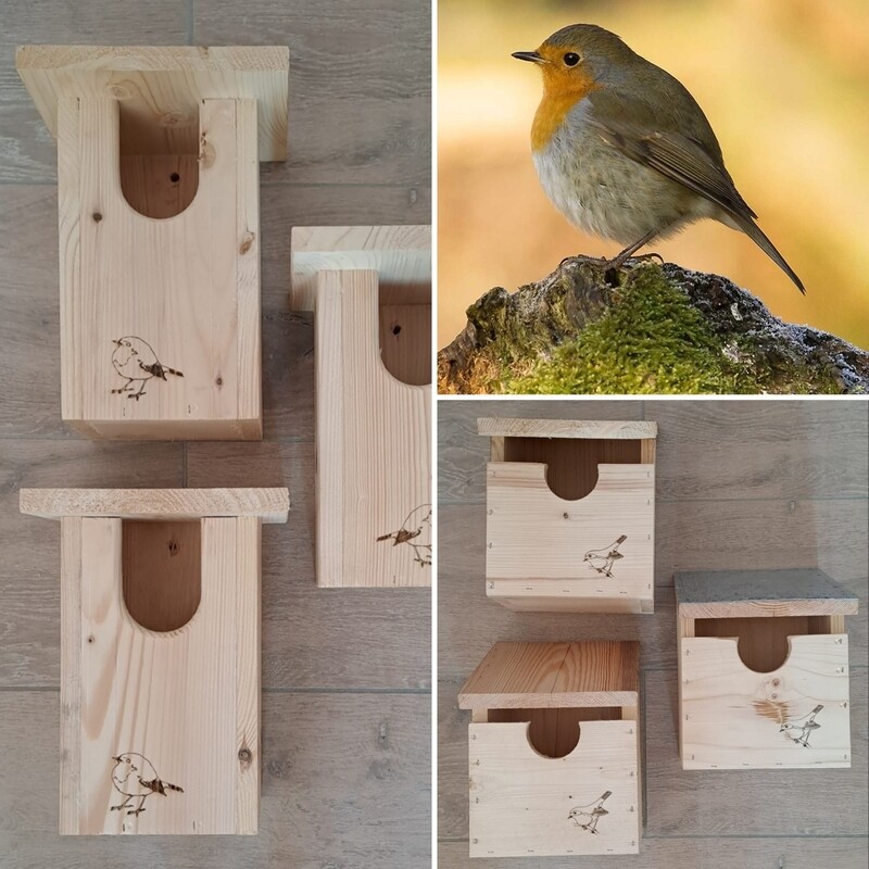 Vogelhuisje voor roodborstjes