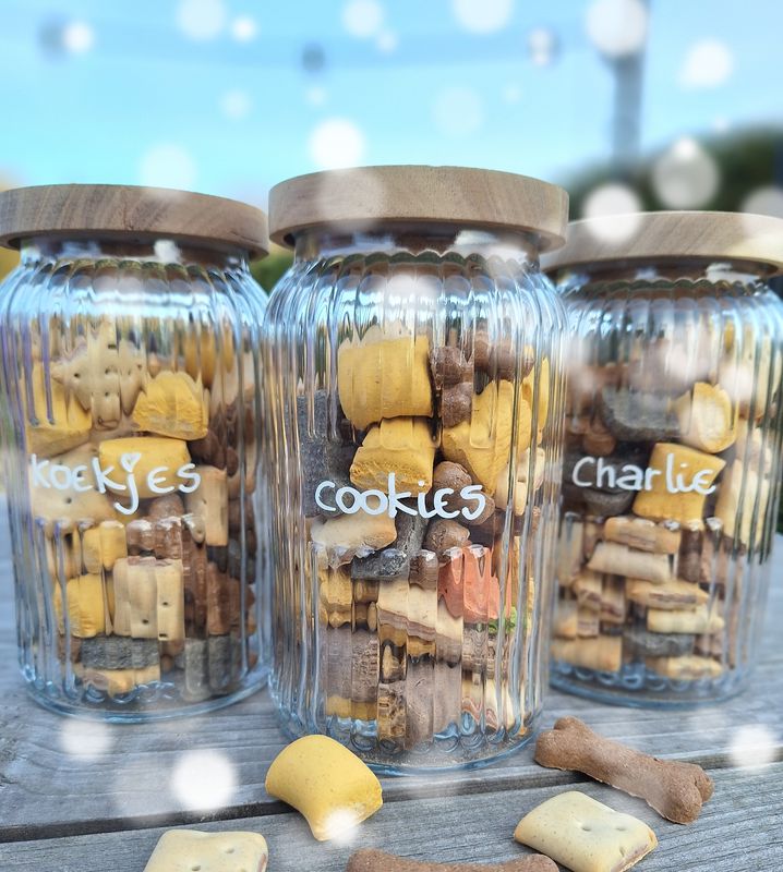 Voorraadpot met hondenkoekjes