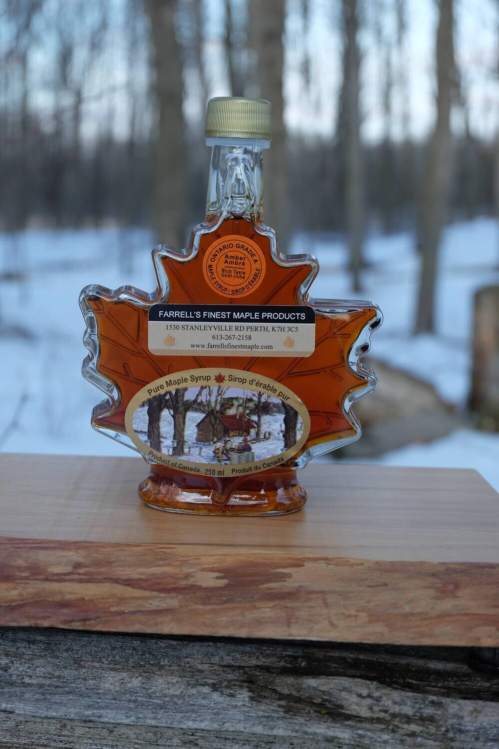 Farrell's Finest Maple - Glass Maple Bottle