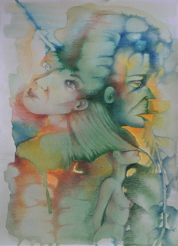 Carte postale &quot;Tumulte&quot;