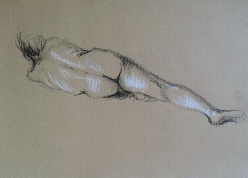 Dessin original - Nu masculin 1