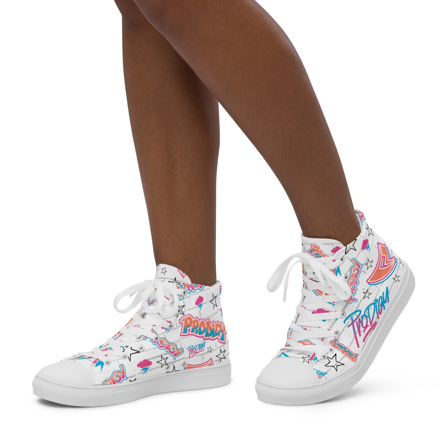 Women’s High-Top Canvas Shoes (Prodigy Graffiti) Women’s High-Top Canvas Shoes (Prodigy Graffiti)