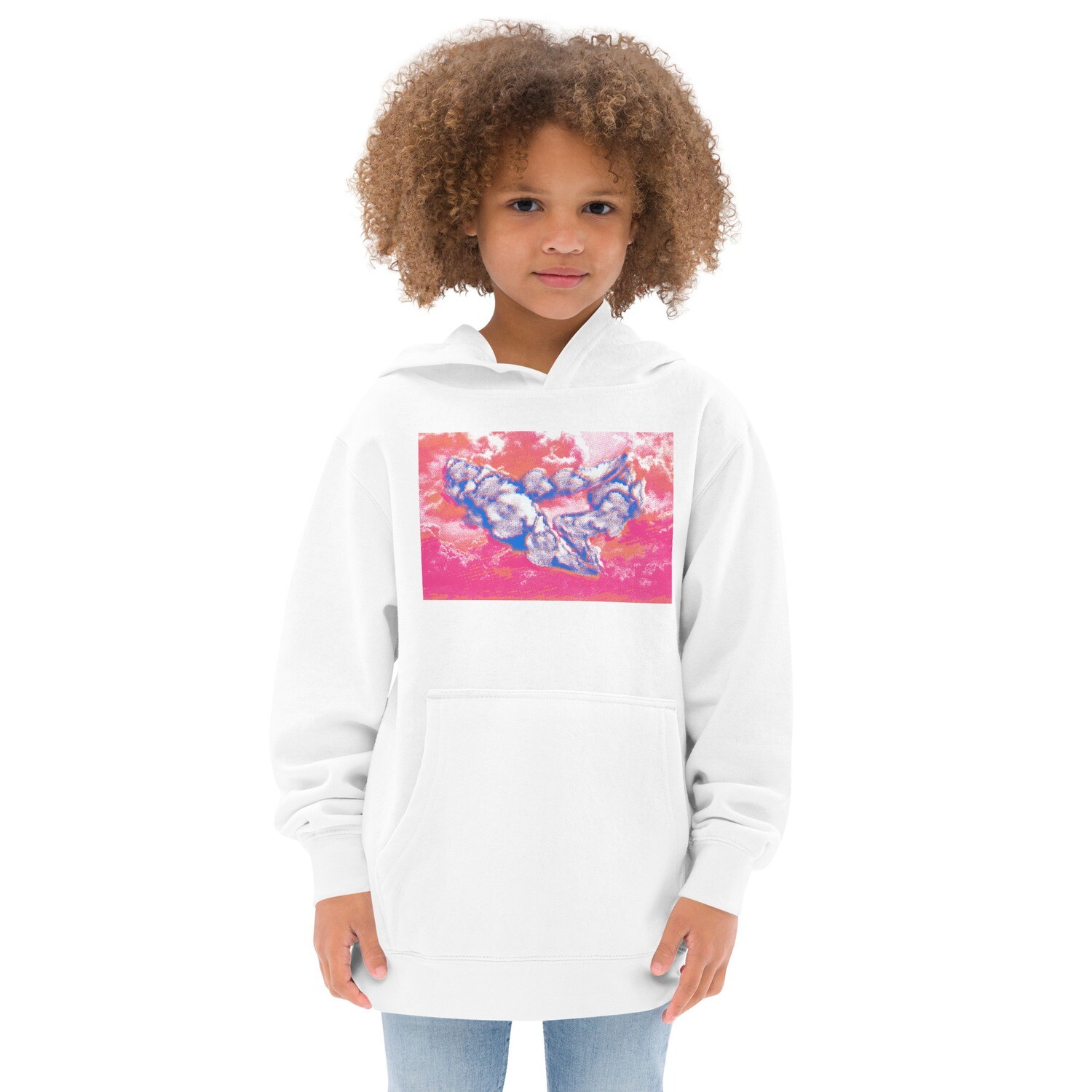 Kids Fleece Hoodie (Clouds) Kids Fleece Hoodie (Clouds)