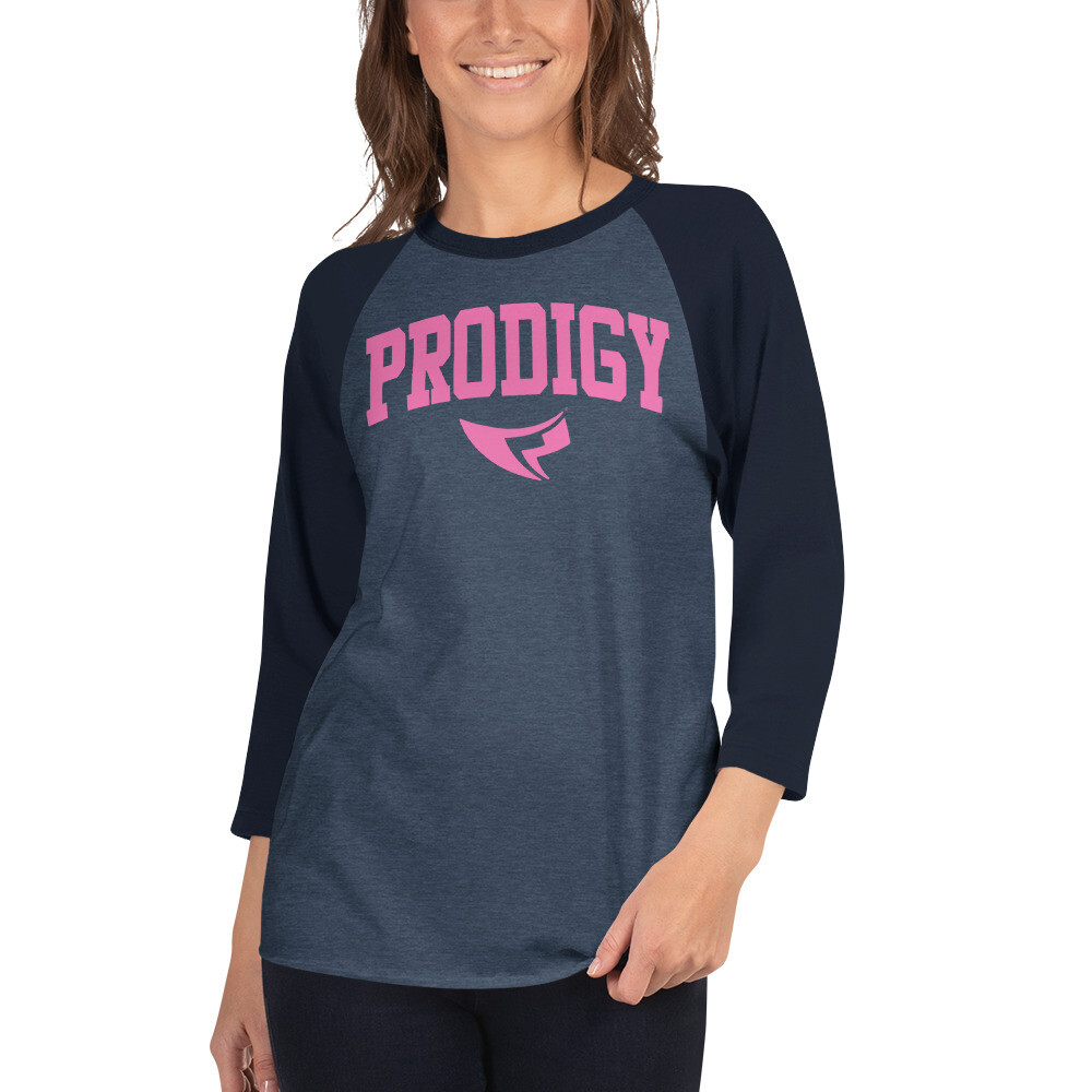 Unisex 3/4 Sleeve Raglan Shirt (Prodigy Block)