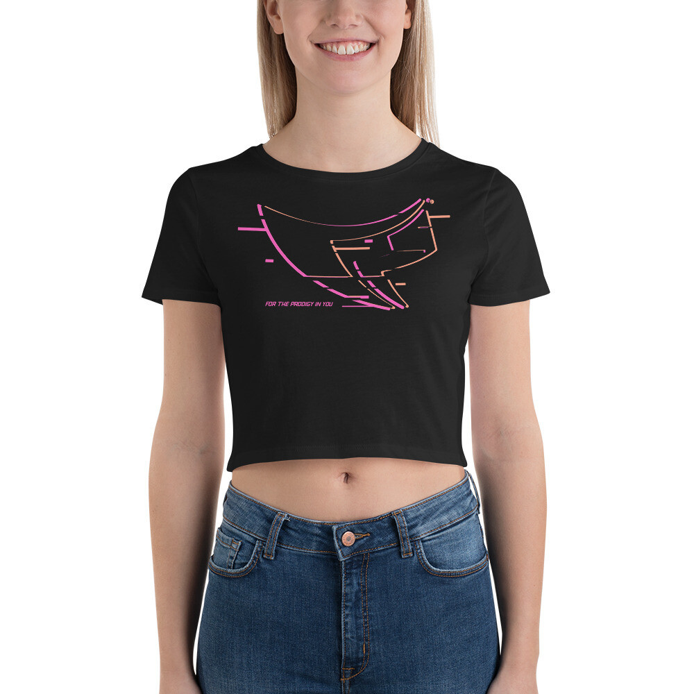 Women’s Crop Tee (Glitch Logo) Women’s Crop Tee (Glitch Logo)
